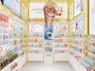现代其他商业空间 店 美妆店 货柜