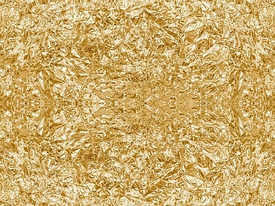 现代金箔银箔 皱皱的金箔