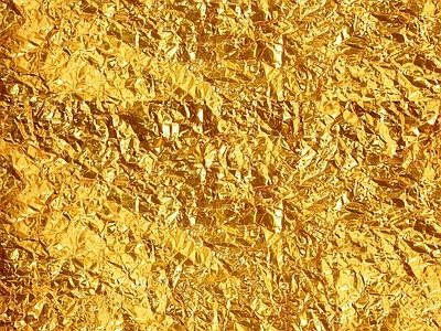 现代轻奢金箔银箔 皱皱的金箔