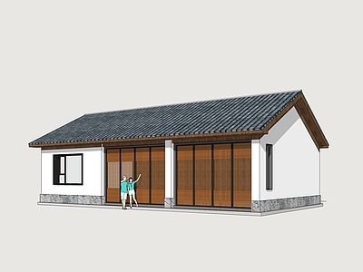 现代民宿建筑 平地民宿 民宿酒店 民房