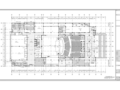 现代剧院 现代文化剧院室内 施工图 剧院