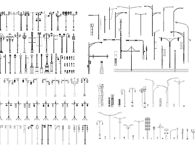 新中式灯具图库 灯 施工图