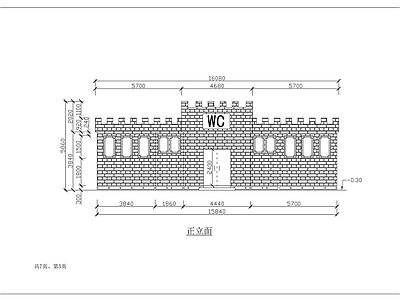 中式新中式公厕 新中式古建旅游厕 施工图