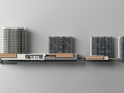 现代其他商业建筑 现代商业 商住楼