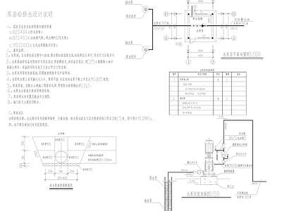 水处理 水泵安装 施工图