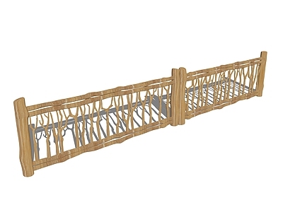 现代原木围栏护栏 围栏 护栏 木围栏