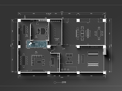 现代轻奢商场 家具展厅 品牌 施工图
