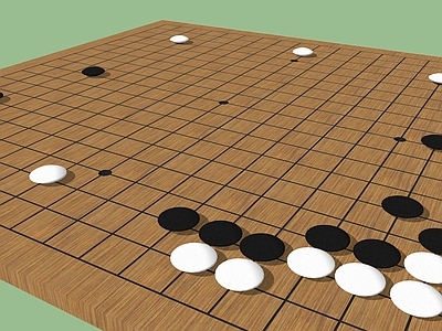 现代雕塑小品 象棋 围棋 抽象雕塑