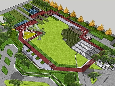 现代体育公园 体育公园 登高面 运动场所 现代公园