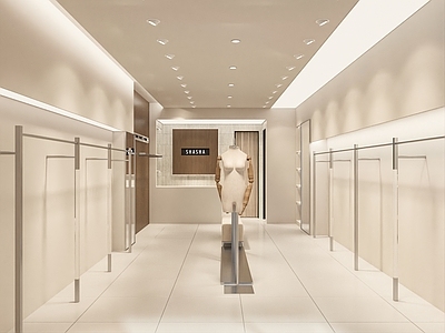 极简轻奢服装店 极简女装店
