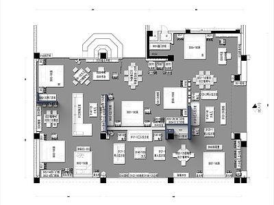 现代欧式商场 家具展厅 施工图