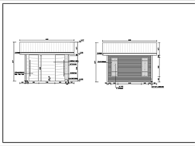 现代公厕 乡村厕所建筑 施工图