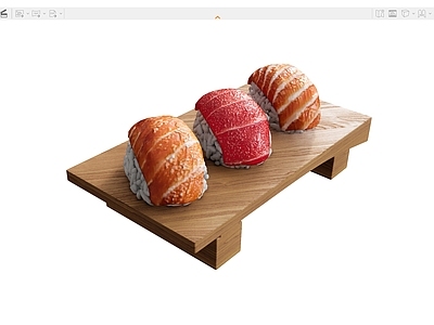 食物饮料 日本寿司 金枪鱼寿司 三文鱼寿司木板