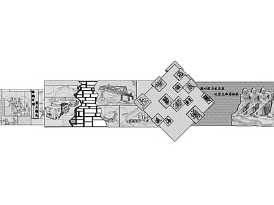 现代景墙 景墙 文化墙 历史文化墙