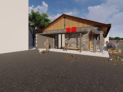 新中式其他公共建筑 乡村生活馆建筑