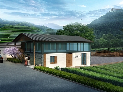 现代其他公共建筑 乡村会客厅建筑