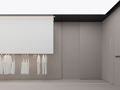 现代轻奢服装店 服装展 施工图
