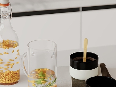 厨房用品 厨房摆件 酒瓶 杯子 茶杯 厨房用品