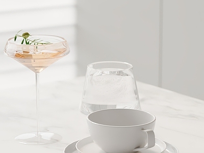厨房用品 厨房摆件 水杯 高脚杯 咖啡杯 盘