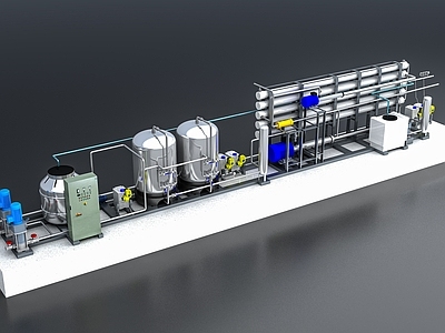工业设备 水处理渗透装置 机房