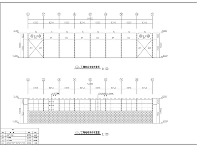 钢结构 18米X50米钢 施工图