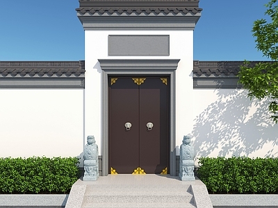 中式新中式古建 大 头 院 入户 苏式园林