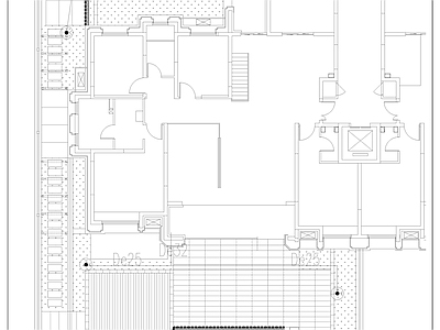 现代庭院 园 私家 露台 水景 施工图