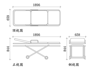钢结构 救护车担架 医用担架 急救担架 折叠担架 救援担架 施工图