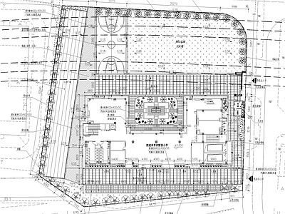 现代校园景观 小学景观 施工图