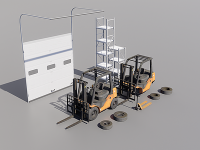 工业设备 厂房组件 叉车 厂房