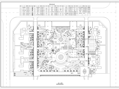 现代公园景观 园林公园 平面设计图 施工图