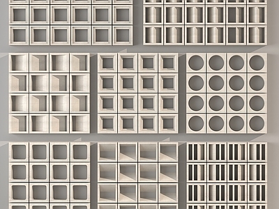 现代建筑材料 镂空水泥砖 水泥砖隔断 预制砖墙