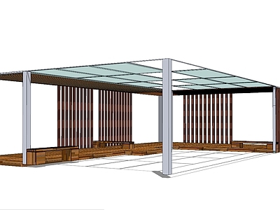 现代其他公共建筑 廊架 廊桥 现代建筑 公共建筑 现代廊桥