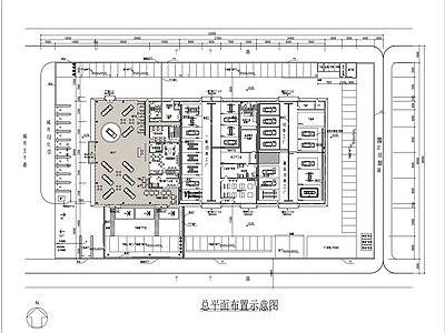 现代4s店 汽车展厅 施工图