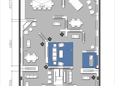 现代商场 家具 店 施工图