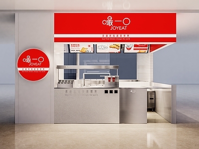 现代小吃快餐店 小吃快餐店明档 炸货铺 小吃店