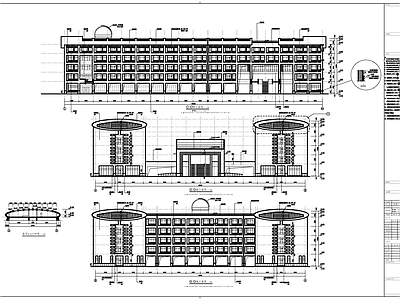 现代学校建筑 高校综合楼建施 教学综合楼 大型高校综合楼 施工图