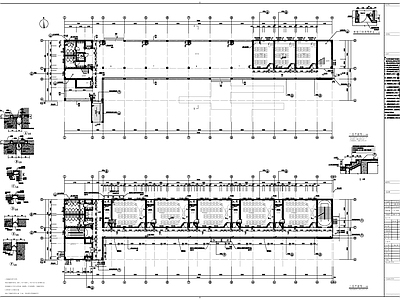 现代学校建筑 中学教学楼建施 施工图