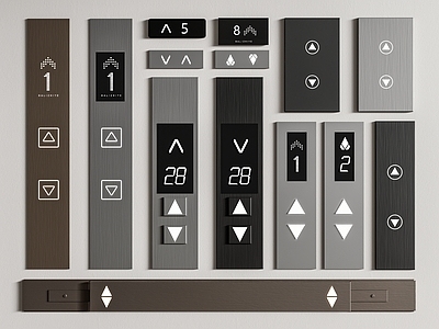 开关 电梯开关 电梯按钮 电梯按键 楼层显示器 显示屏