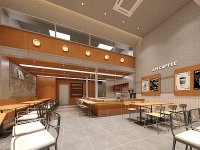 工业简约咖啡厅 咖啡店 简餐店