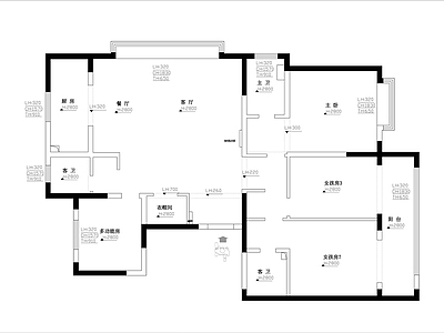 现代新中式其他图库 185㎡大平层 施工图