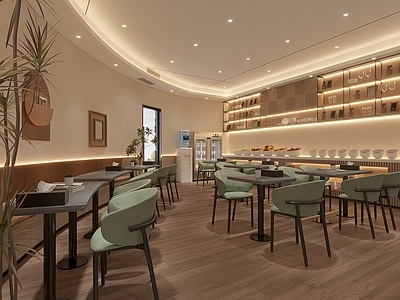 现代快餐店 现代工装餐厅 现代茶餐厅