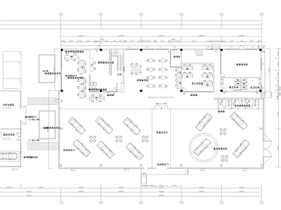 现代4s店 4s店 汽车 平面布置图 施工图