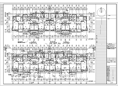 法式现代住宅楼建筑 改善型住宅设计 施工图