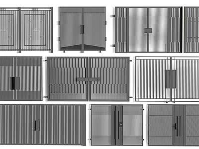 现代其他门 铁艺大 别墅大