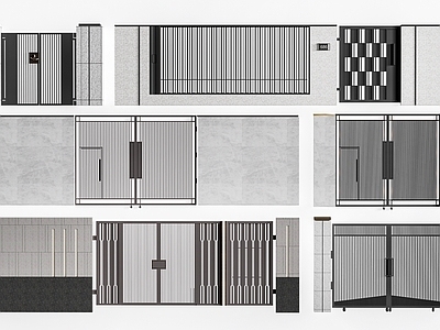 现代其他门 院落大 别墅大