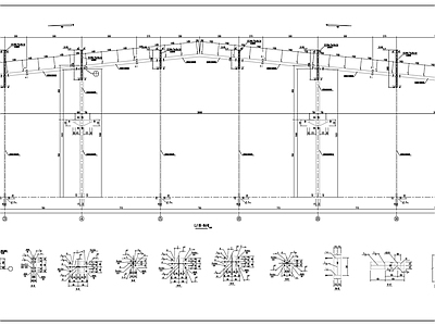 钢结构 刚架图 施工图