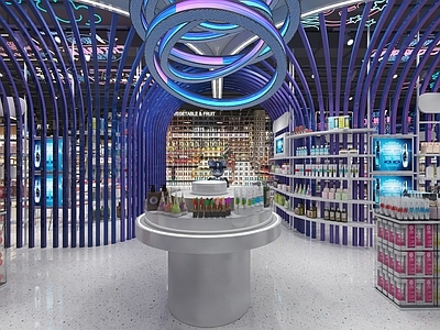 工业其他商业空间 工业风 美妆店 店