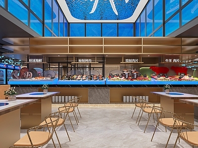现代其他餐饮空间 海鲜馆 西餐厅 餐厅空间 烧烤 龙虾