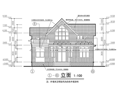 现代其他居住建筑 农村自建房 一层半 建筑结构 施工图